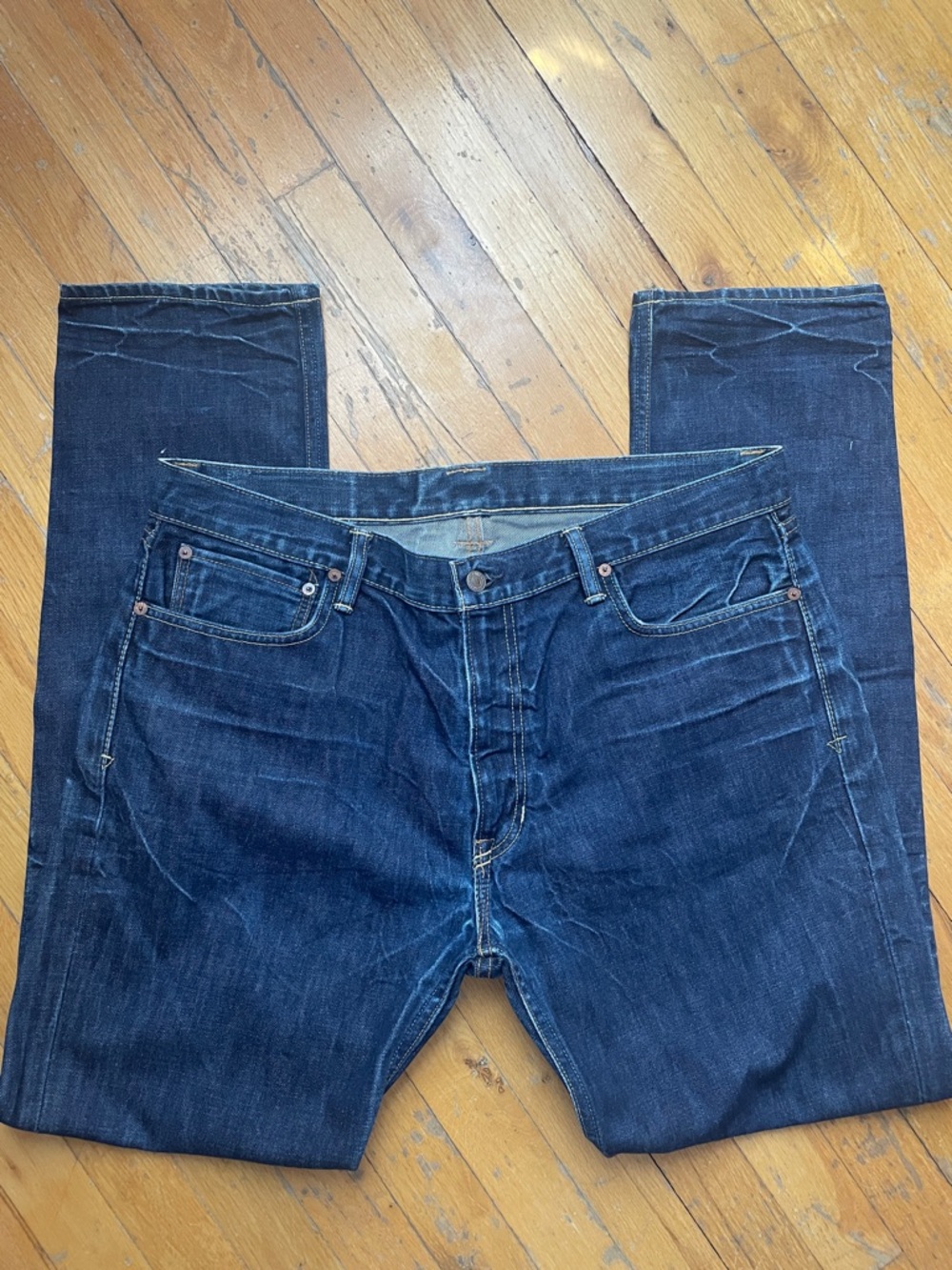 Mens Polo Ralph Lauren 1967 Slim Dark Washed Jeans
